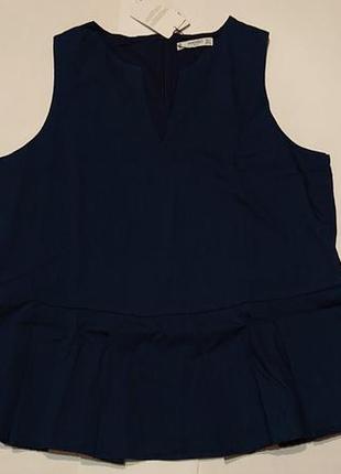 Женская блуза блузка топ mango l xl 2xl 50-52р хлопок кофточка6 фото