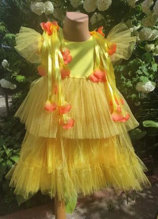 Праздничное пышное платье для вашей принцессы на рост 120-1401 фото