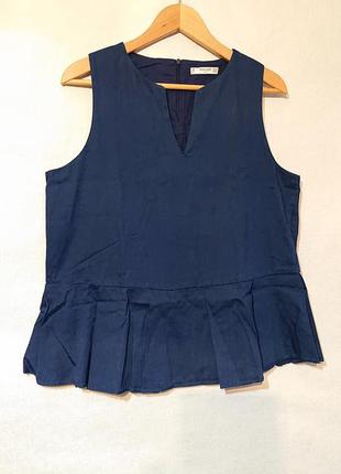 Женская блуза блузка топ mango l xl 2xl 50-52р хлопок кофточка8 фото