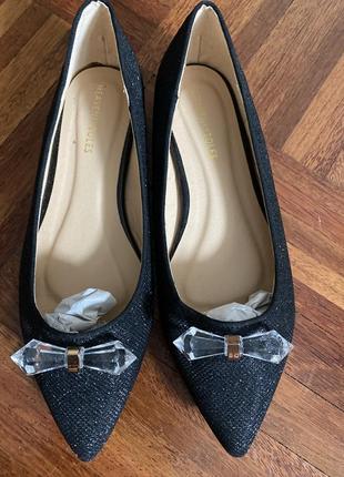 Нові блискучі туфлі човники heavenly soles uk 🇬🇧 39