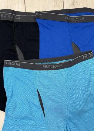 Чоловічі подовжені труси боксери fruit of the loom® signature cool zone fly6 фото