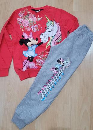 Дитячий костюм з двонитки демісезонний на дівчинку