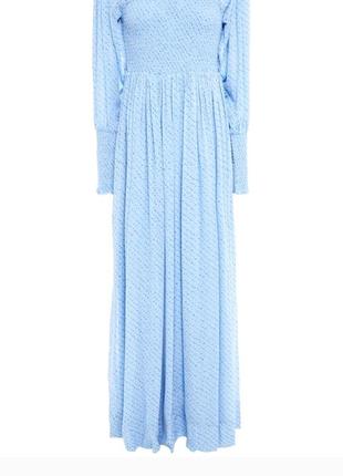Макси платье из жоржета с цветочным принтом3 фото