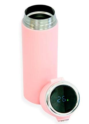 Уценка! термочашка для кофе vacuum cup на 420 мл,с индикатором температуры (нет упаковки, побита крышка 2076)