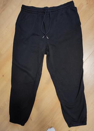 Брюки штани чоловічі спортивні чорні h&m man, розмір xl