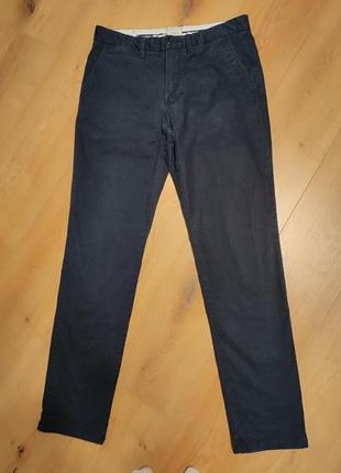 Брюки штани чоловічі сині slim jack&jones man, розмір м - l