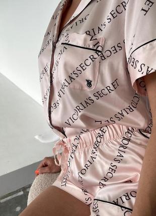 Сатиновая пижама victoria's secret виктория сикрет оригинал