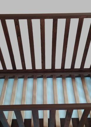 Детская кроватка veres соня лд-13 с маятником орех.