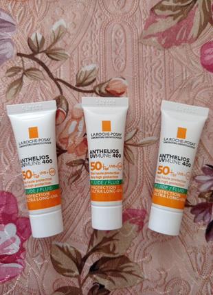 La roche-posay anthelios uvmune 400 oil correct spf 50+ набор из 3х пробников