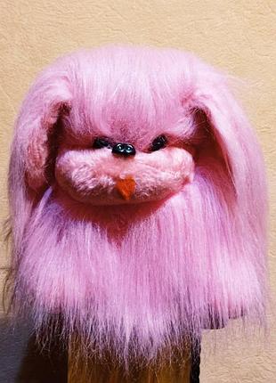 Велика шикарна іграшка рожево-зефірний пекінес (германія).