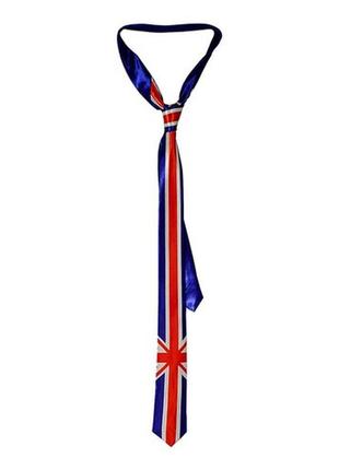 Галстук uk английский флаг (union jack)  тонкий, 5 см.