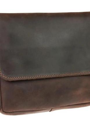 Сумка женская кожаная маленькая клатч коричневая