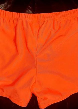 Ефектні купальні шорти  неоново помаранчового кольору  великого розміру