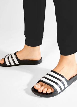 Adidas. оригінал. шльопанці фліп флопи adidas duramo slide blk.