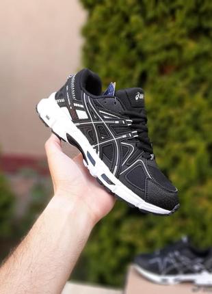 Мужские кроссовки asics gel kahana 8 черные на белой / smb ✔️