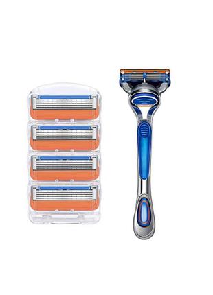 Змінні касети (картридж) gillette fusion5 для гоління (4шт набір)