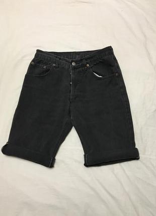 Джинсовые шорты levi’s оригинальные темные