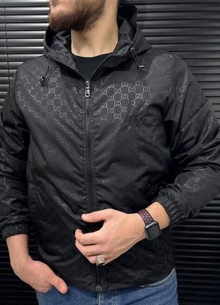 Куртка ветровка в стиле gucci