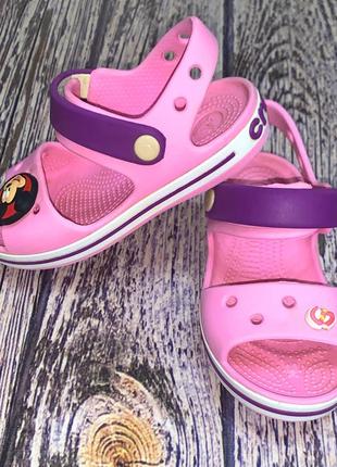 Фирменные кроксы-босоножки , оригинал. для девочки, размер с 10