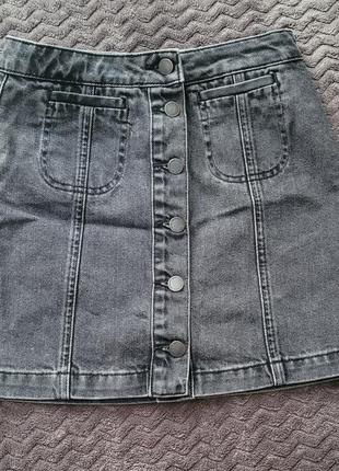Джинсовая юбка topshop
