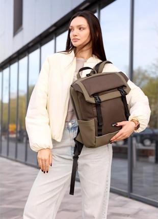 Жіночий рюкзак sambag aura хакі3 фото