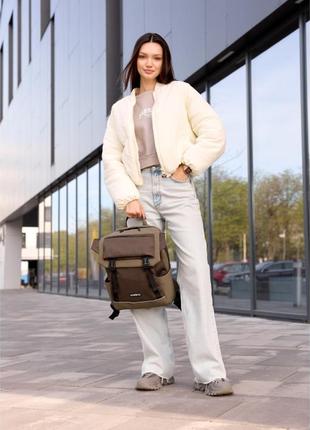 Жіночий рюкзак sambag aura хакі5 фото