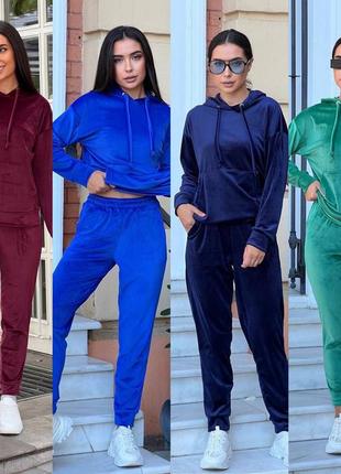 Спортивный велюровый костюм2 фото