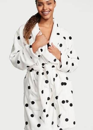 Victoria's secret short cozy robe — халат плюшевий victoria's secret