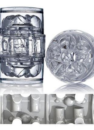 Мастурбатор двосторонній fleshlight quickshot vantage, зі стимулюючим малюнком усередині  18+