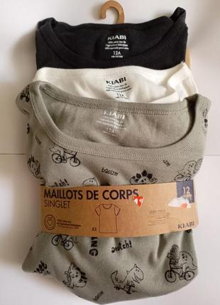 Комплект набор футболок для мальчика / подростка kiabi. французский бренд.