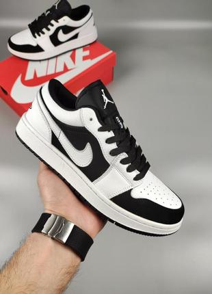 Nike air jordan 1 low panda1 фото