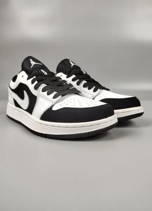 Nike air jordan 1 low panda7 фото