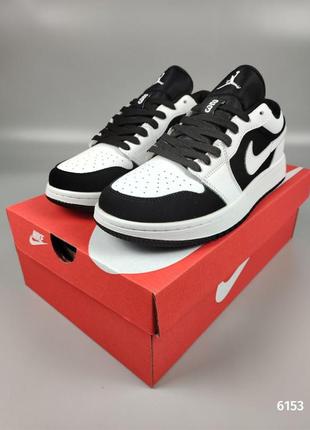 Nike air jordan 1 low panda3 фото