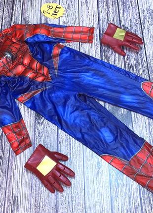 Новогодний костюм spidermen  для мальчика 7-8 лет, 122-128 см