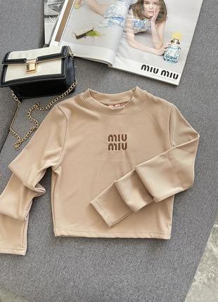 Кроп топ miu miu