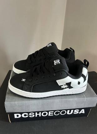 Красовки dc shoes court graffik black/white