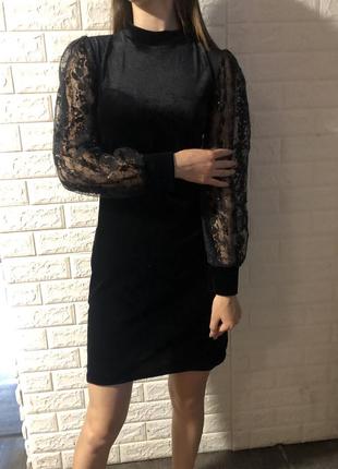 Велюрова сукня