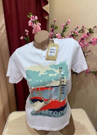 Хлопковая футболка p.xs