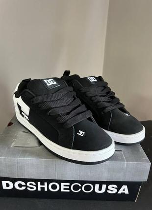 Крассовки dc shoes court graffik black/white