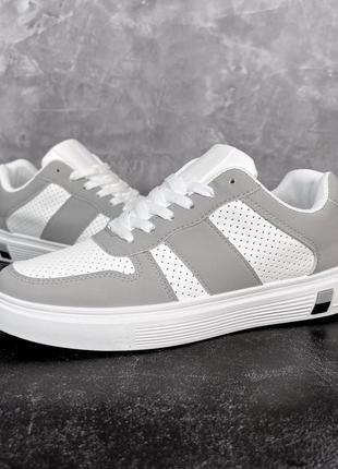 Кросівки чоловічі  classic grey perforation v2
