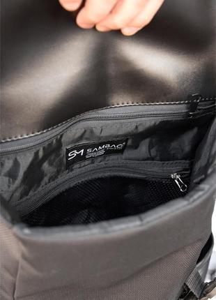 Чоловічий рюкзак sambag aura чорний8 фото