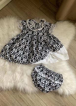 Плаття, сукня, костюм з трусиками 9-12 міс