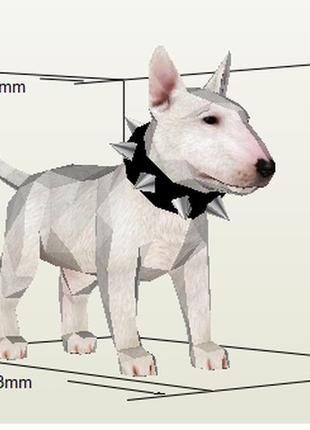 Paperkhan декор інтер'єру фігура пазл 3d фігура собака пес паперкрафт papercraft подарунковий набір сувернір іграшка