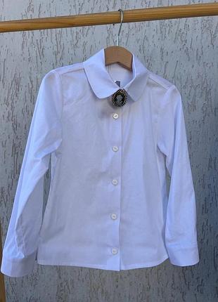 Белая рубашка, блузка для девочки подростка