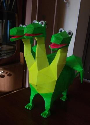 Paperkhan декор інтер'єру фігура пазл дракон papercraft фігура розвиваючий набір подарунок сувенір іграшка антистрес