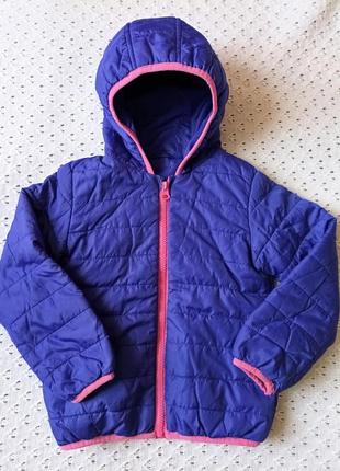 Демисезонная курточка marks and spencer для девочки легкая куртка на весну осень с капюшоном на синтепоне1 фото