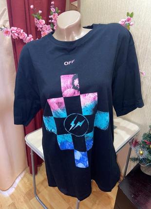 Мужская футболка off white p.