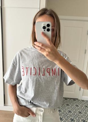 Новая стильная футболка с надписью primark