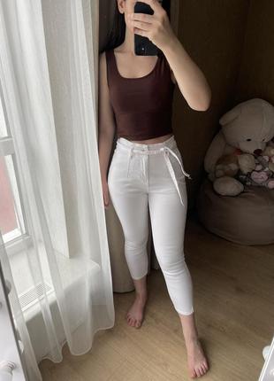 Білі котонові джинси like w:36