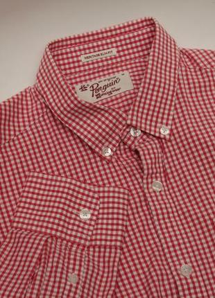 Penguin рр m heritage slim fit рубашка из хлопка приталеная